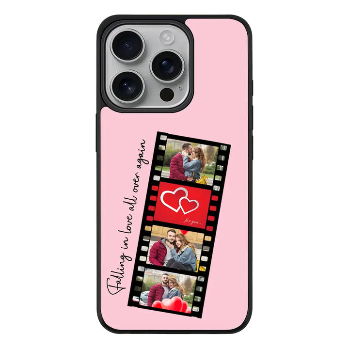 Apple iPhone 16 Pro / Rugged Black Custom Valentine Photo Film Strips, Phone Case - Stylizedd.com