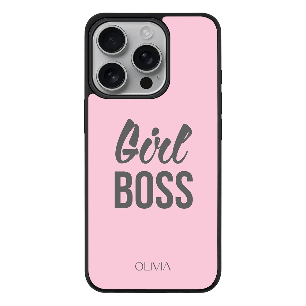 Apple iPhone 16 Pro / Rugged MagSafe Personalized Name Girl Boss, Phone Case - Stylizedd.com