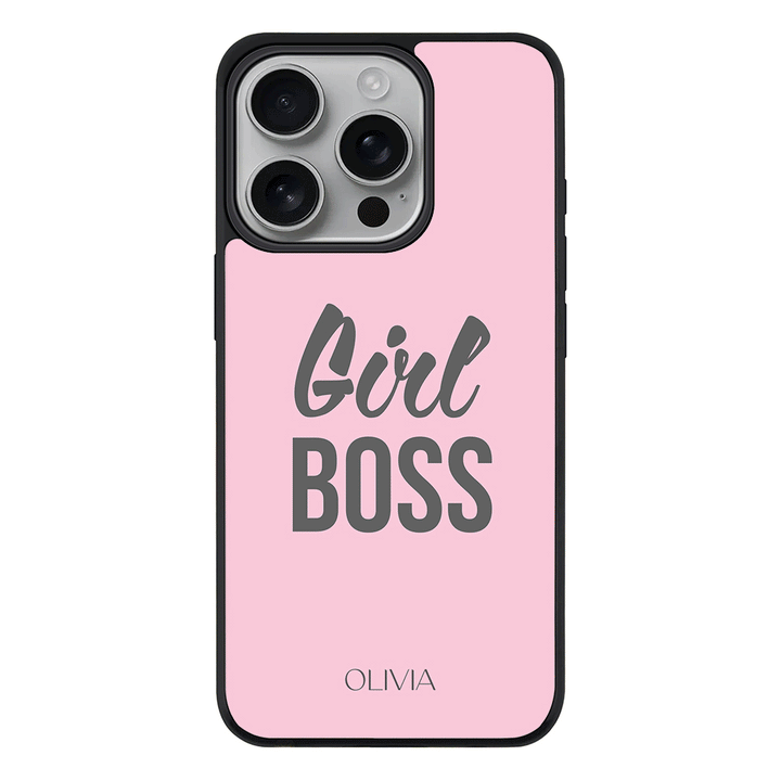 Apple iPhone 16 Pro / Rugged MagSafe Personalized Name Girl Boss, Phone Case - Stylizedd.com
