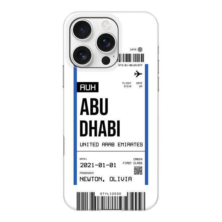 Apple iPhone 16 Pro / Snap MagSafe Custom Flight Boarding Pass Ticket Phone Case - Stylizedd.com