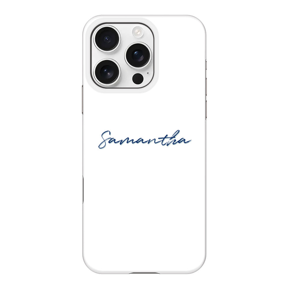 Apple iPhone 16 Pro / Snap MagSafe Custom Text, My Name Phone Case - Stylizedd.com