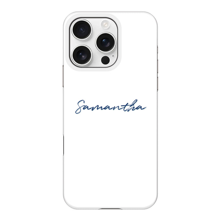 Apple iPhone 16 Pro / Snap MagSafe Custom Text, My Name Phone Case - Stylizedd.com