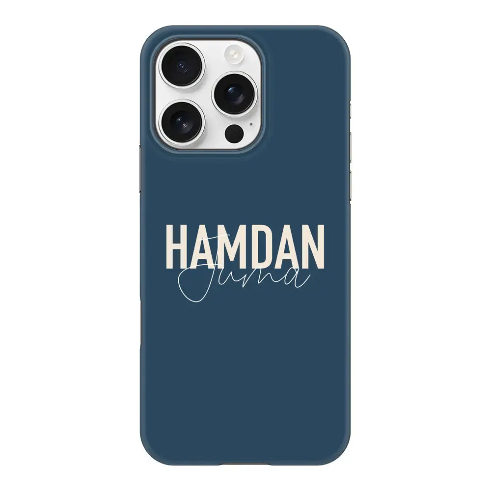 Apple iPhone 16 Pro / Snap Classic Personalized Name Horizontal, Phone Case - Stylizedd.com