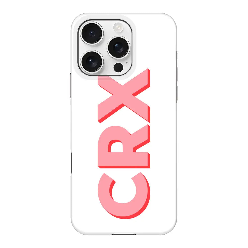 Apple iPhone 16 Pro / Snap MagSafe Personalized Monogram Initial 3D Shadow Text Phone Case - Stylizedd.com