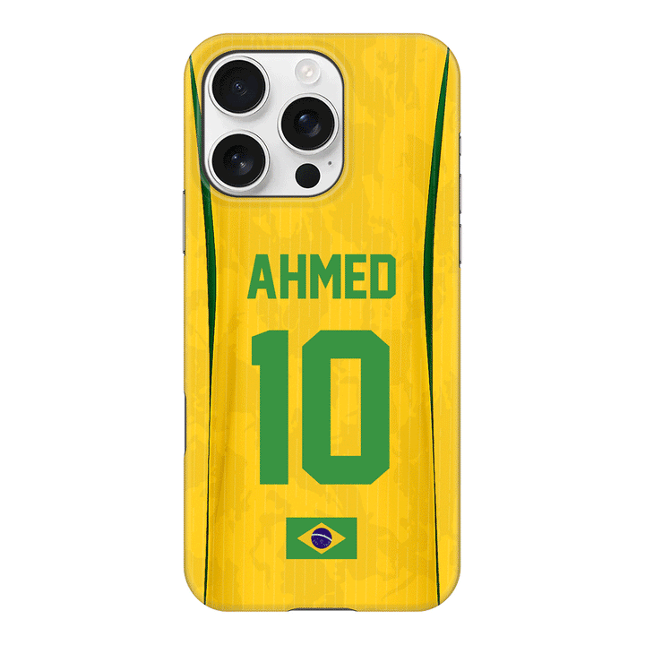 Apple iPhone 16 Pro / Snap MagSafe Personalized Football Jersey Phone Case Custom Name & Number - Stylizedd.com