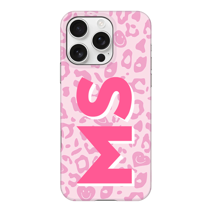 Apple iPhone 16 Pro / Snap Classic Custom Monogram Initial 3D Shadow Text Seamless Pattern, Phone Case - Stylizedd.com