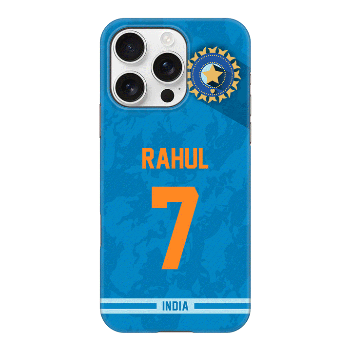 Apple iPhone 16 Pro / Snap MagSafe Personalized Cricket Jersey Phone Case Custom Name & Number - Stylizedd.com