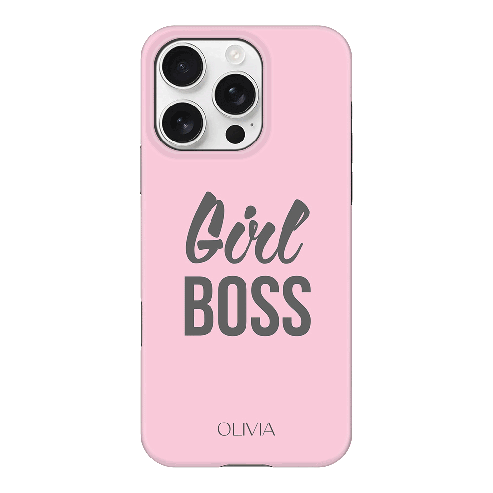 Apple iPhone 16 Pro / Snap MagSafe Personalized Name Girl Boss, Phone Case - Stylizedd.com