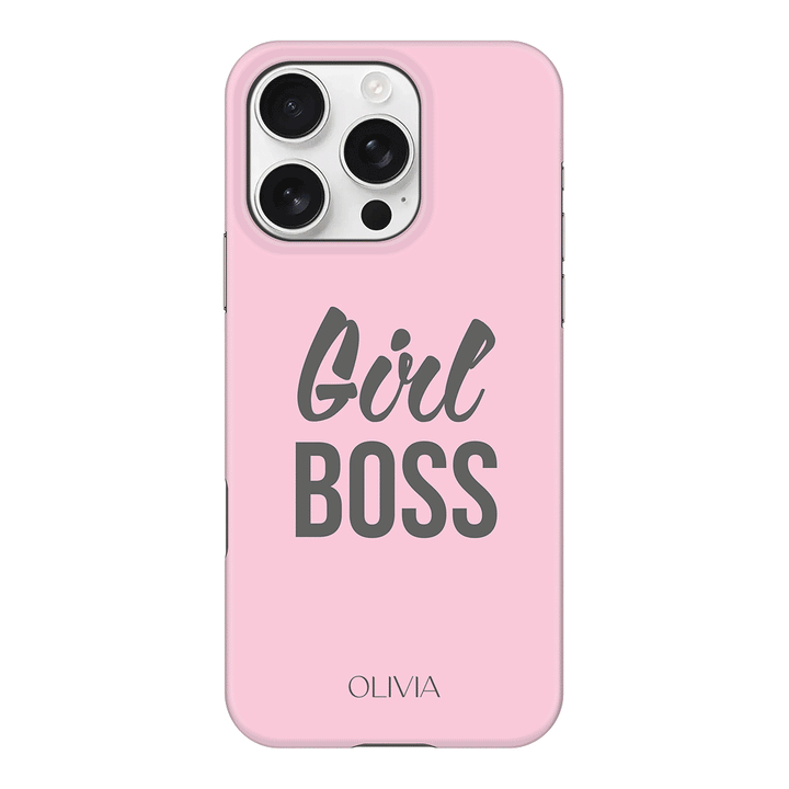 Apple iPhone 16 Pro / Snap MagSafe Personalized Name Girl Boss, Phone Case - Stylizedd.com