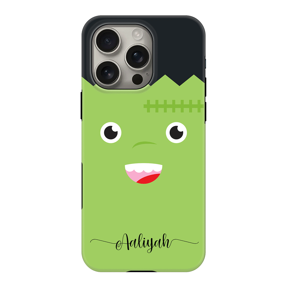 Apple iPhone 16 Pro / Tough MagSafe Personalized Text Cute Monsters, Phone Case - Stylizedd.com