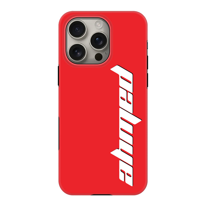 Apple iPhone 16 Pro / Tough MagSafe Custom Text, Vertical Name Phone Case - Stylizedd.com
