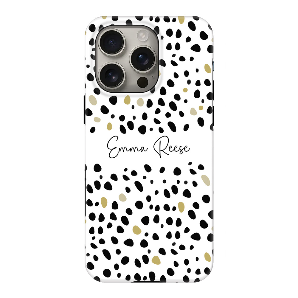 Apple iPhone 16 Pro / Tough MagSafe Pebble Multi Color Custom Text, My Name Phone Case - Stylizedd.com