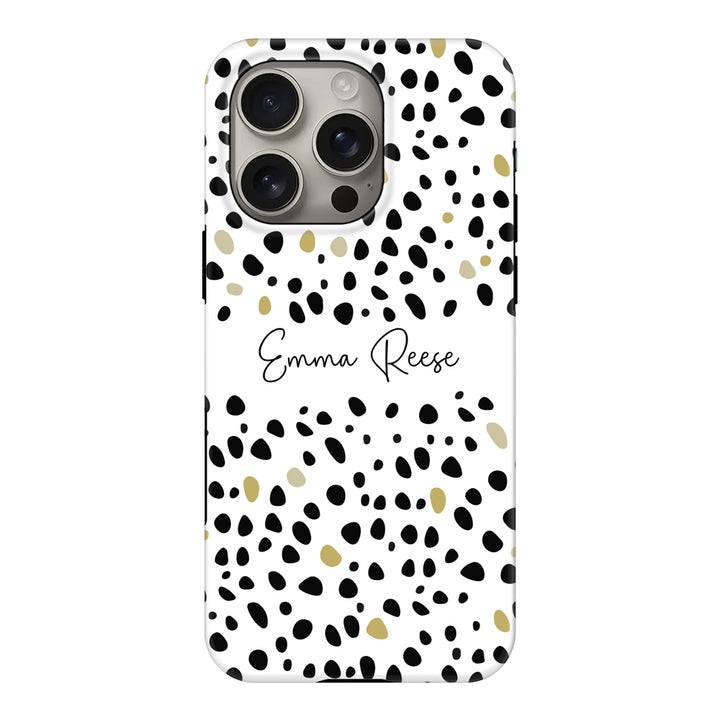 Apple iPhone 16 Pro / Tough MagSafe Pebble Multi Color Custom Text, My Name Phone Case - Stylizedd.com