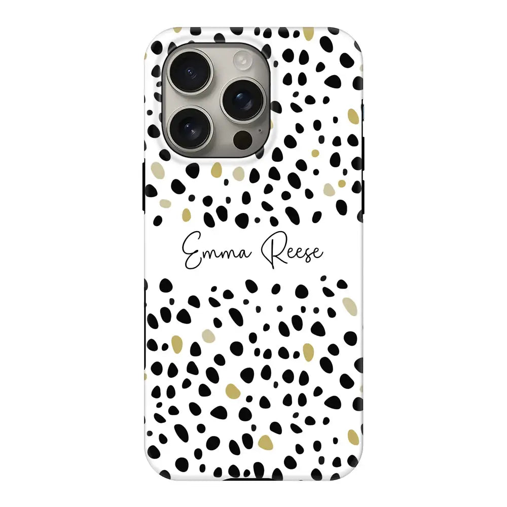 Pebble Multi Color Custom Text My Name Phone Case - Apple iPhone 16 Pro / Tough MagSafe - Stylizedd