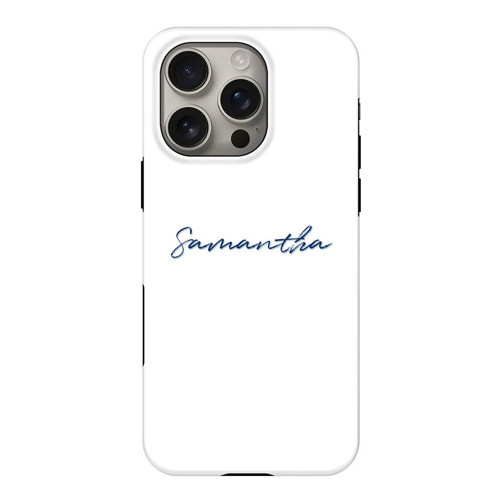 Apple iPhone 16 Pro / Tough MagSafe Custom Text, My Name Phone Case - Stylizedd.com
