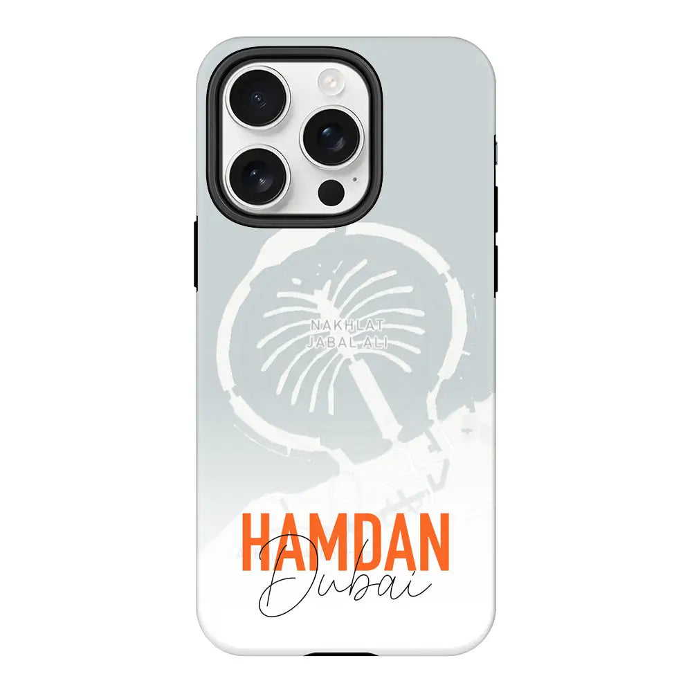 Apple iPhone 16 Pro / Tough Pro Personalized Location Map & Name, Phone Case - Stylizedd.com