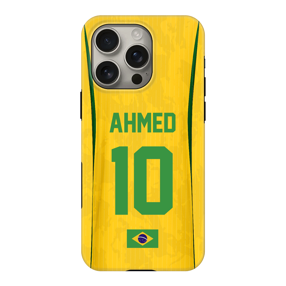 Apple iPhone 16 Pro / Tough MagSafe Personalized Football Jersey Phone Case Custom Name & Number - Stylizedd.com