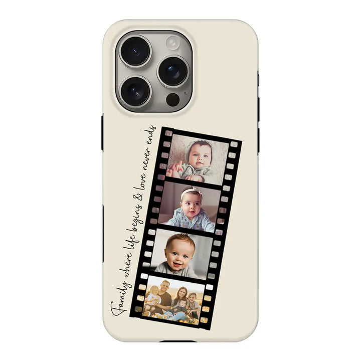 Custom Film Strips Personalised Movie Strip Phone Case - Apple iPhone 16 Pro / Tough MagSafe