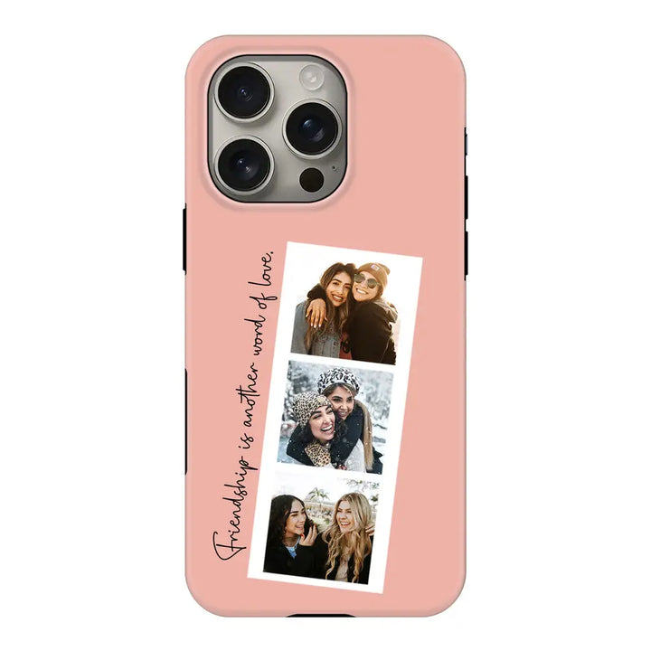 Custom Photo Strip Polaroid Style Phone Case - Apple iPhone 16 Pro / Tough MagSafe - Stylizedd