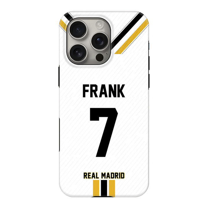 Apple iPhone 16 Pro / Tough MagSafe Personalized Football Clubs Jersey Phone Case Custom Name & Number - Stylizedd.com