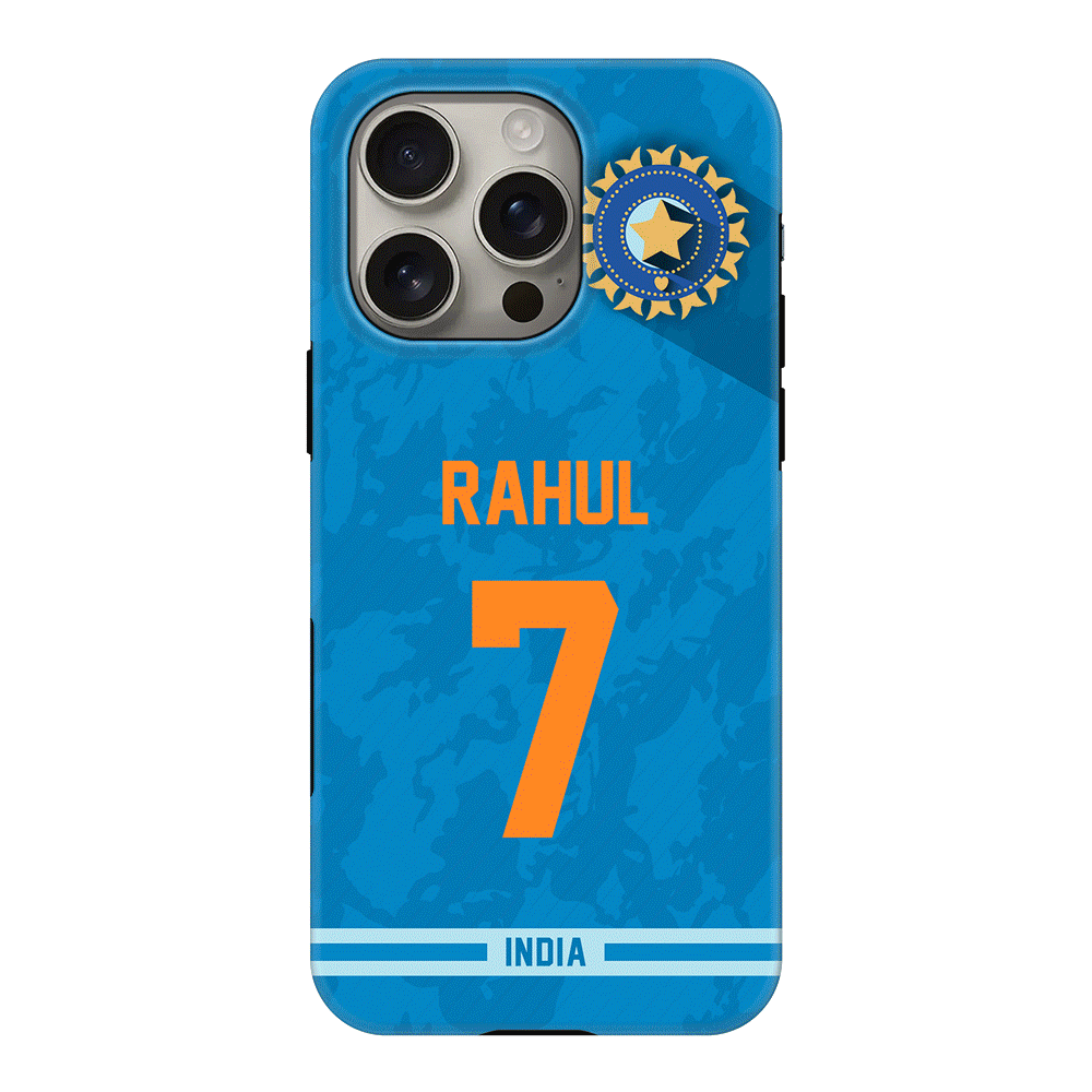Apple iPhone 16 Pro / Tough MagSafe Personalized Cricket Jersey Phone Case Custom Name & Number - Stylizedd.com