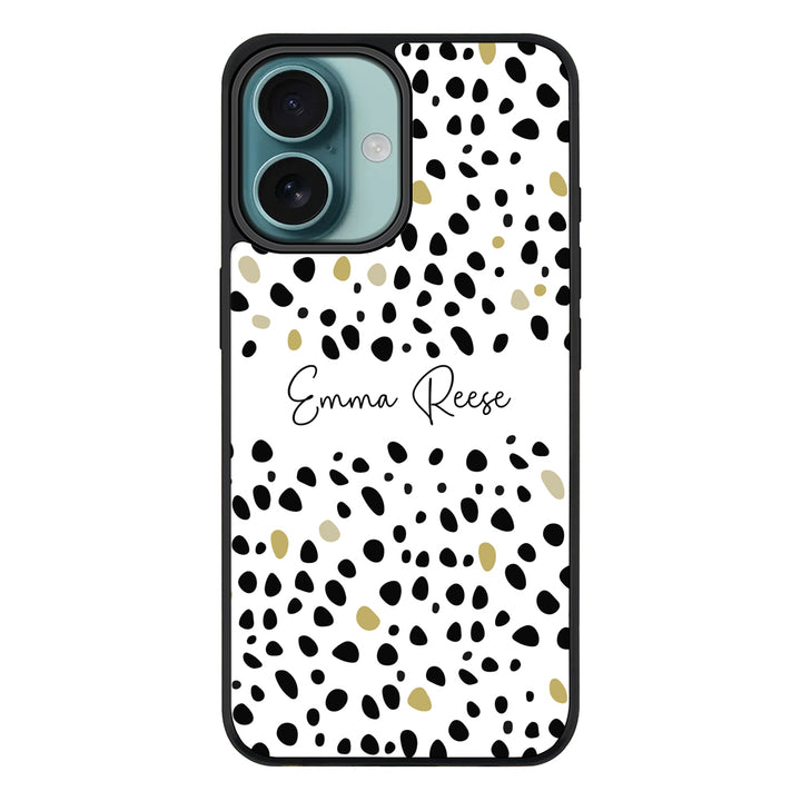 Apple iPhone 16 / Rugged MagSafe Pebble Multi Color Custom Text, My Name Phone Case - Stylizedd.com