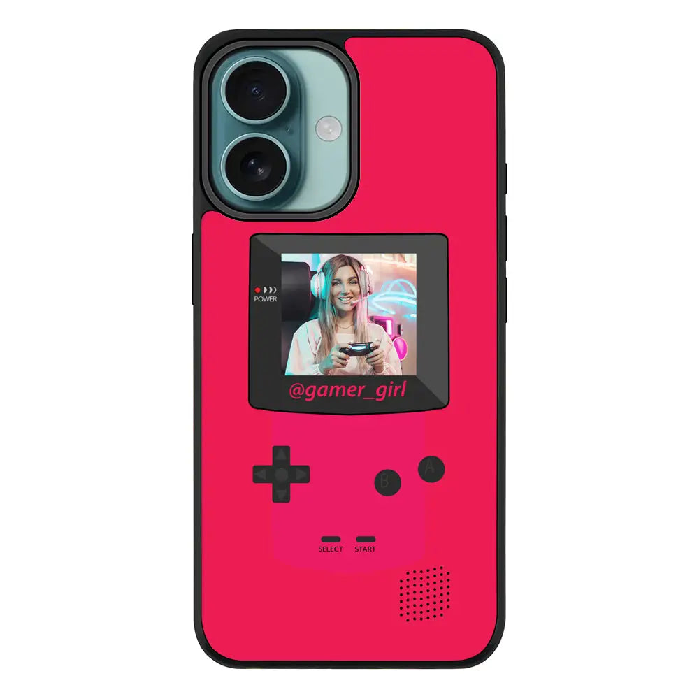 Apple iPhone 16 / Rugged Black Customized Retro Game Console, Phone case - Stylizedd.com