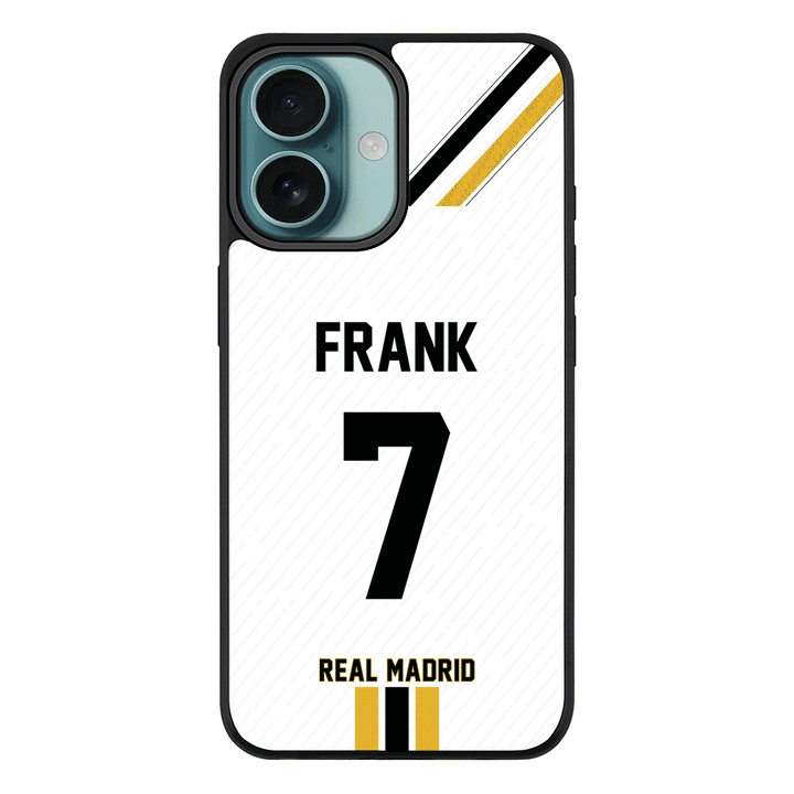 Apple iPhone 16 / Rugged MagSafe Personalized Football Clubs Jersey Phone Case Custom Name & Number - Stylizedd.com