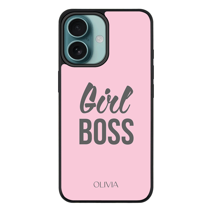 Apple iPhone 16 / Rugged MagSafe Personalized Name Girl Boss, Phone Case - Stylizedd.com
