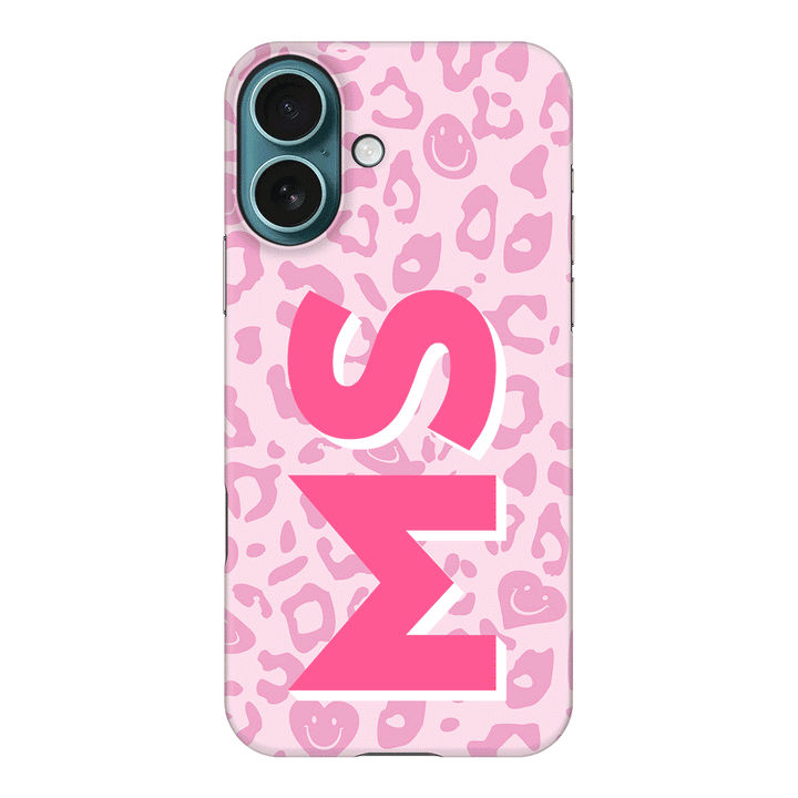 Apple iPhone 16 / Snap Classic Custom Monogram Initial 3D Shadow Text Seamless Pattern, Phone Case - Stylizedd.com