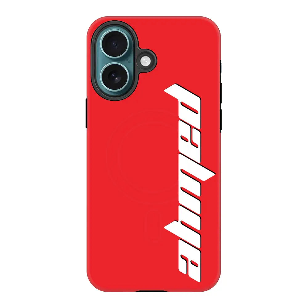 Apple iPhone 16 / Tough Pro Custom Text, Vertical Name Phone Case - Stylizedd.com