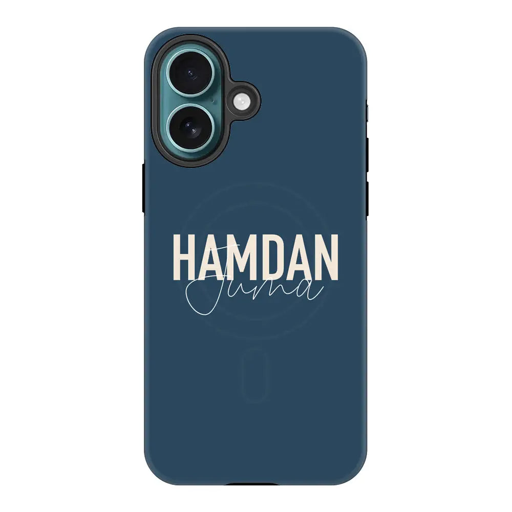 Apple iPhone 16 / Tough Pro Personalized Name Horizontal, Phone Case - Stylizedd.com