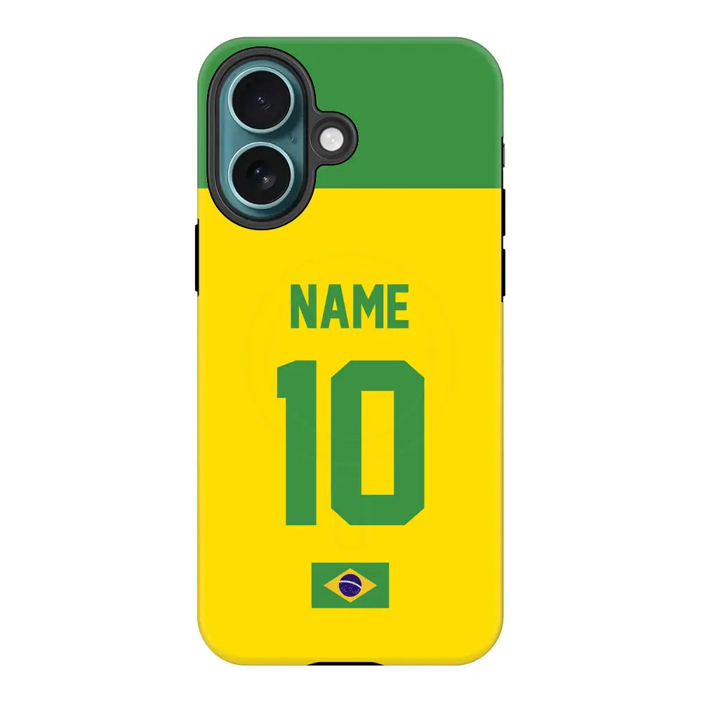 Apple iPhone 16 / Tough Pro Personalized Football Jersey Phone Case Custom Name & Number - Stylizedd.com