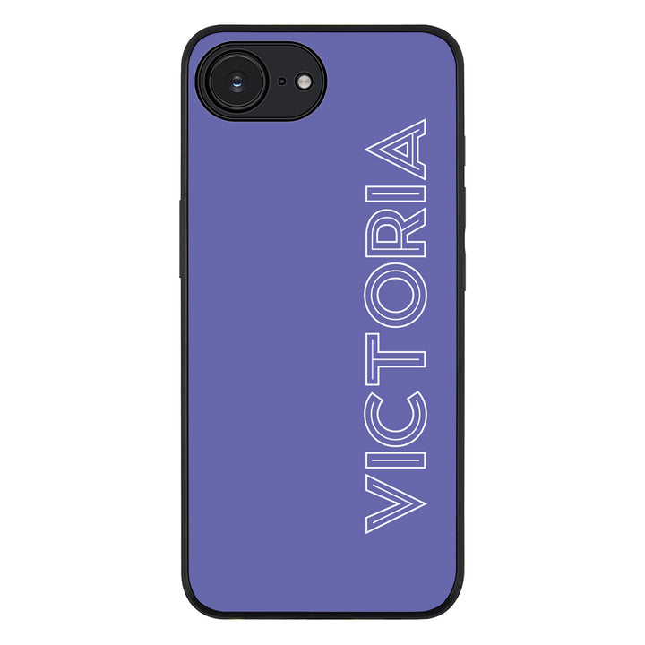 Apple iPhone 16e / Rugged Black Personalized Name, Custom Phone Case - Stylizedd.com