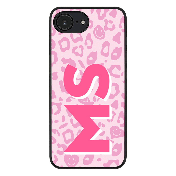 Custom Monogram Initial 3D Shadow Text Seamless Pattern Phone Case - Apple iPhone 16e / Rugged