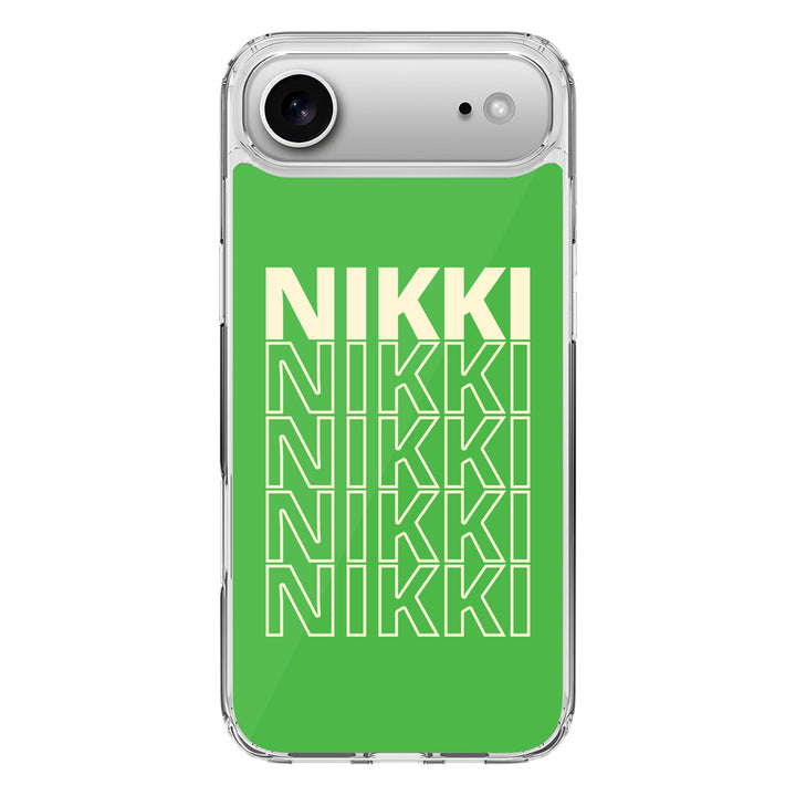 Apple iPhone 17 Air / Clear MagSafe Repeated Monogram Phone Case - Stylizedd.com