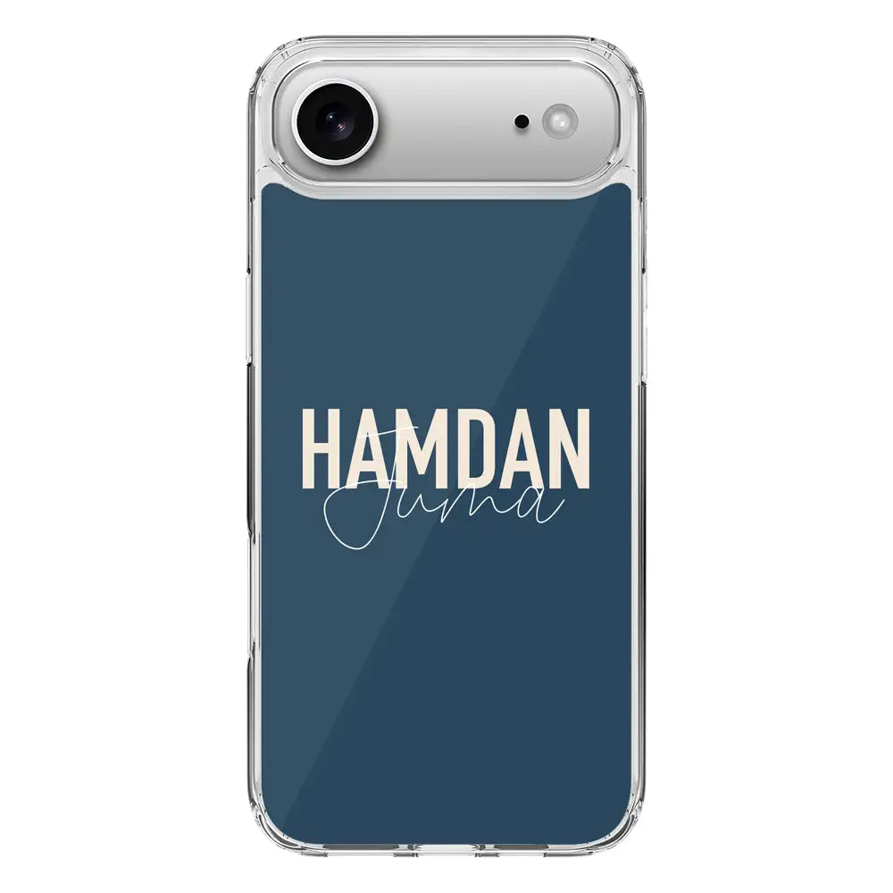 Apple iPhone 17 Air / Clear MagSafe Personalized Name Horizontal, Phone Case - Stylizedd.com