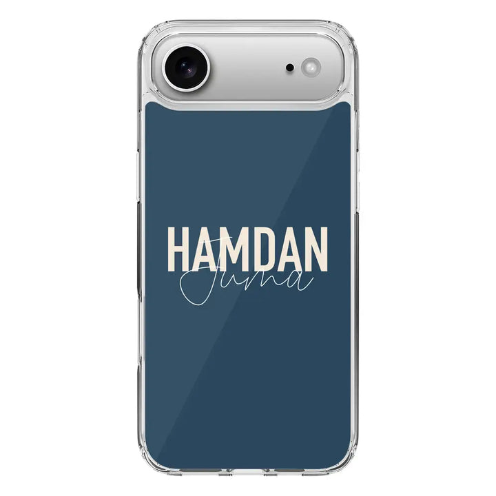 Apple iPhone 17 Air / Clear MagSafe Personalized Name Horizontal, Phone Case - Stylizedd.com