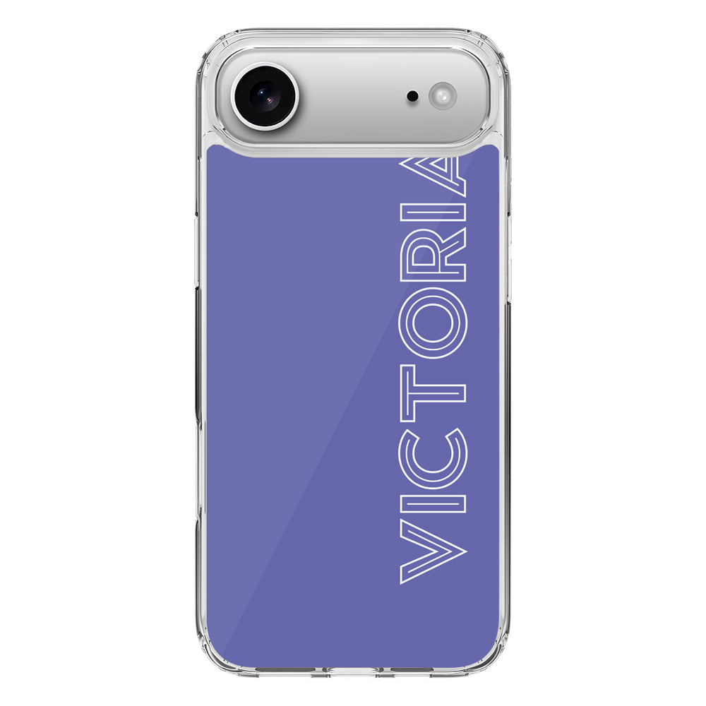 Apple iPhone 17 Air / Clear MagSafe Personalized Name, Custom Phone Case - Stylizedd.com