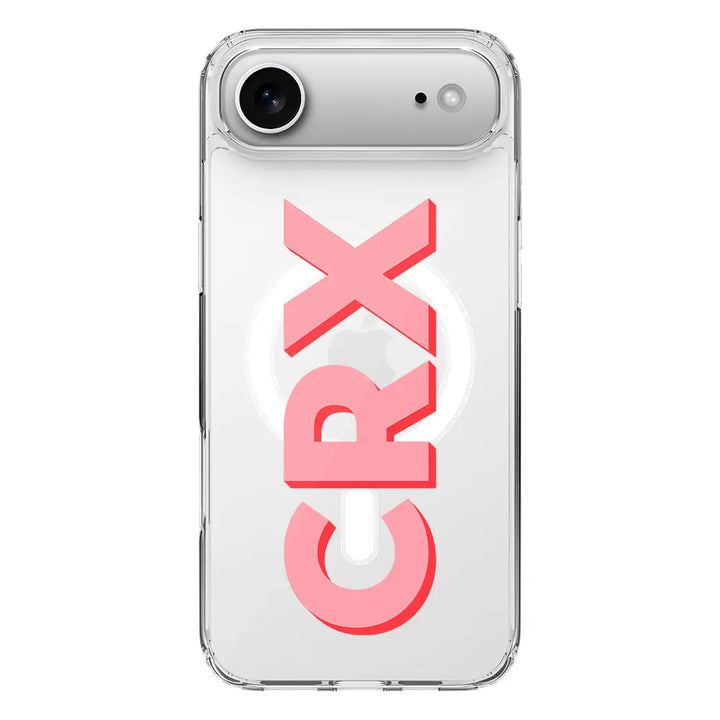 Apple iPhone 17 Air / Clear MagSafe Personalized Monogram Initial 3D Shadow Text Phone Case - Stylizedd.com
