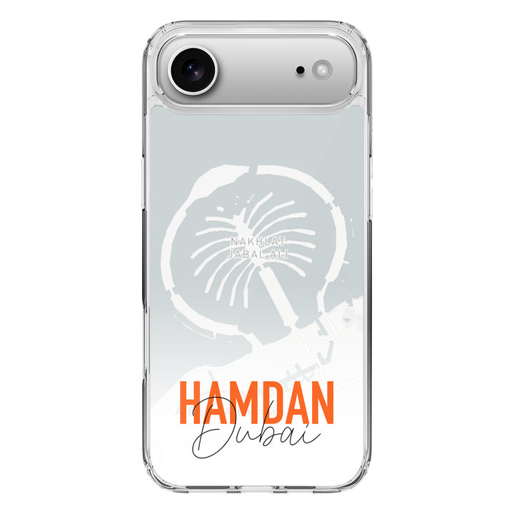 Apple iPhone 17 Air / Clear MagSafe Personalized Location Map & Name, Phone Case - Stylizedd.com