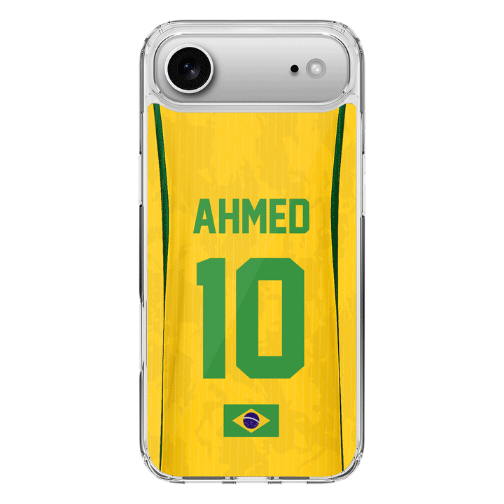Apple iPhone 17 Air / Clear MagSafe Personalized Football Jersey Phone Case Custom Name & Number - Stylizedd.com