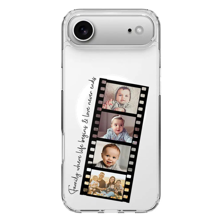 Apple iPhone 17 Air / Clear MagSafe Custom Film Strips Personalised Movie Strip, Phone Case - Stylizedd.com