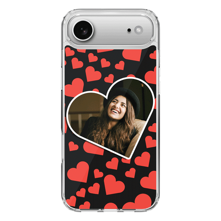 Apple iPhone 17 Air / Clear MagSafe Custom Photo Heart shaped, Phone Case - Stylizedd.com