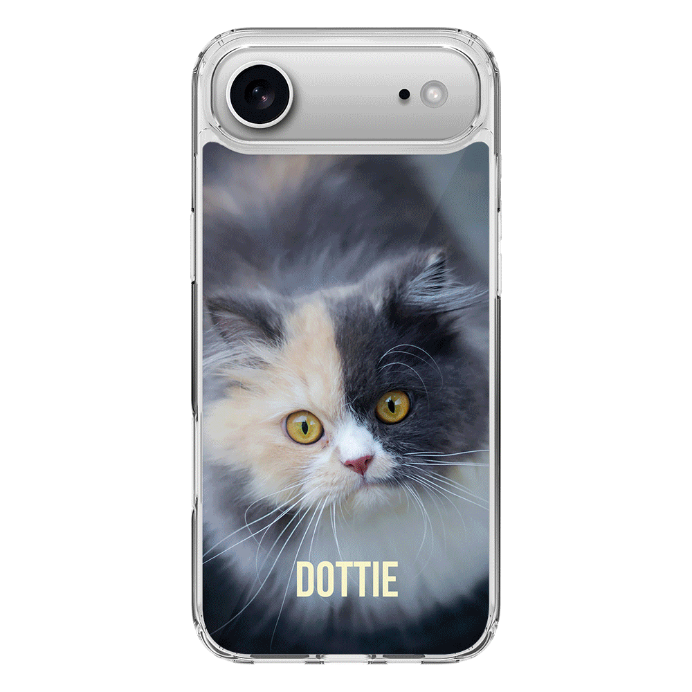 Personalized Pet Cat Phone Case Apple iPhone 17 Air / Clear MagSafe | Stylizedd