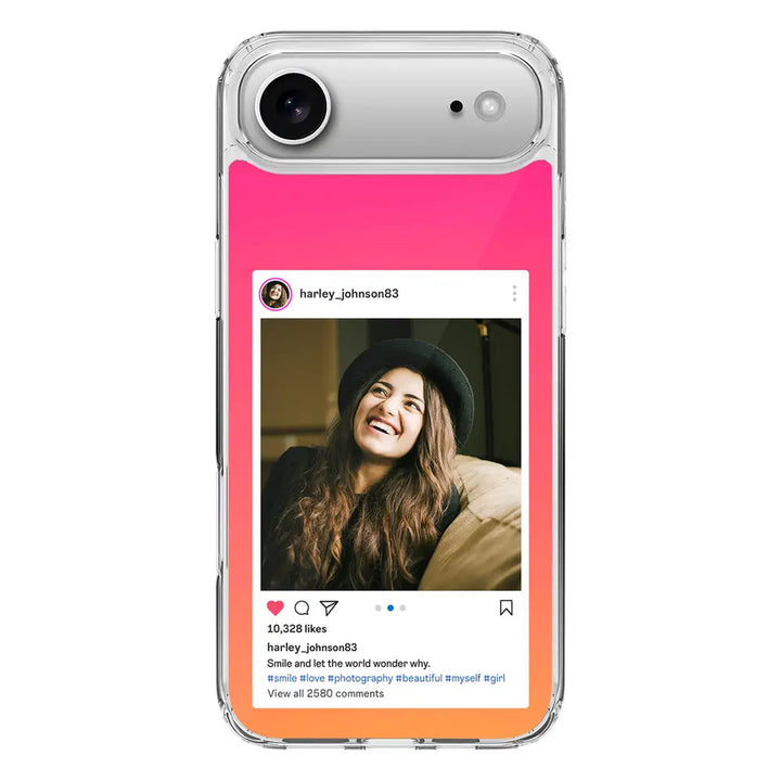 Apple iPhone 17 Air / Clear MagSafe Custom Photo Instagram Post Template, Phone Case - Stylizedd.com