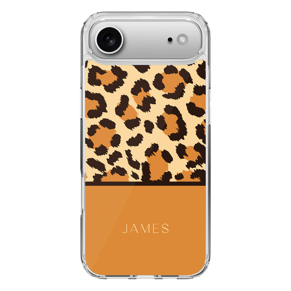 Apple iPhone 17 Air / Clear MagSafe Personalized Text Animal Skin Pattern, Phone Case - Stylizedd.com