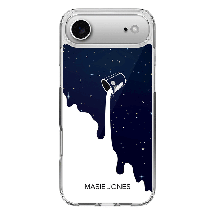Apple iPhone 17 Air / Clear MagSafe Personalized Name Milky Way, Phone Case - Stylizedd.com