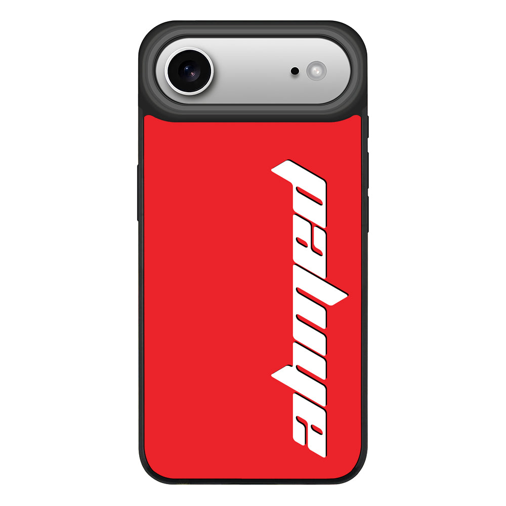 Apple iPhone 17 Air / Rugged MagSafe Custom Text, Vertical Name Phone Case - Stylizedd.com
