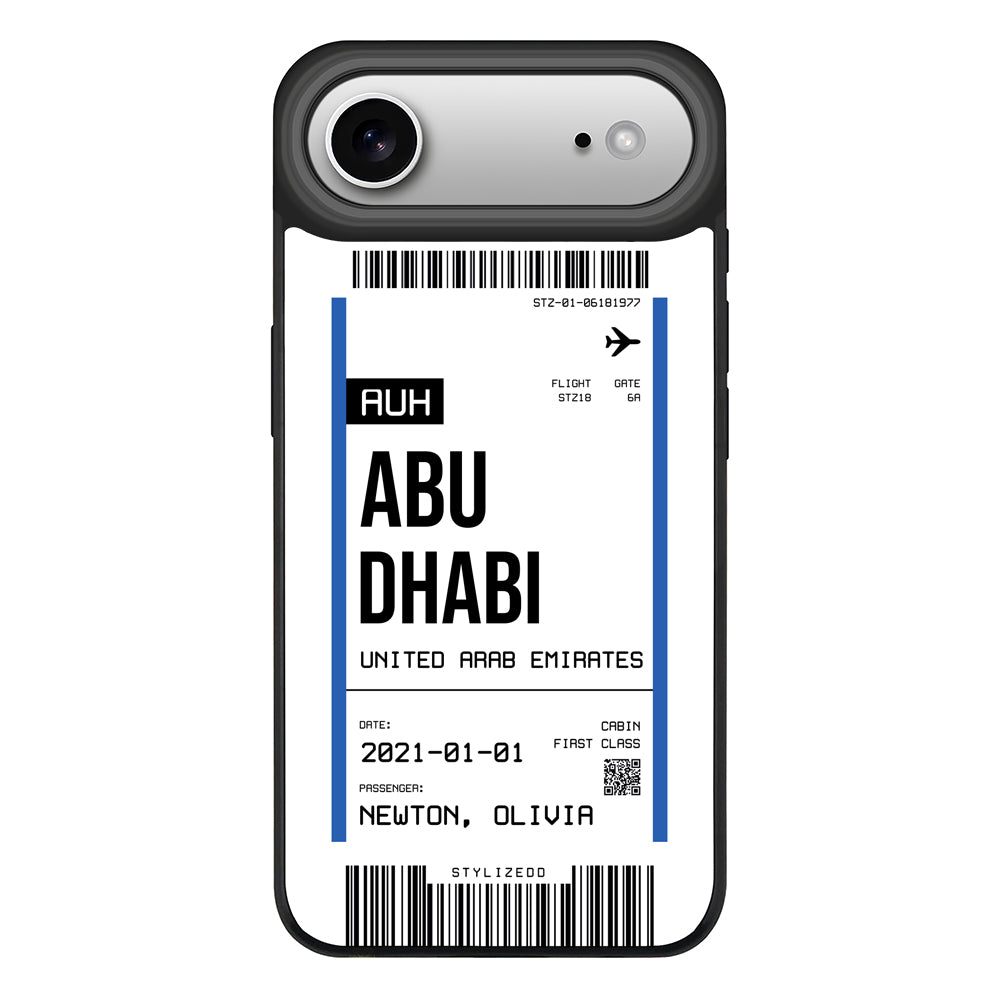 Apple iPhone 17 Air / Rugged MagSafe Custom Flight Boarding Pass Ticket Phone Case - Stylizedd.com
